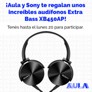 ¡Aula y Sony te regalan unos increíbles audífonos Extra Bass XB450AP!