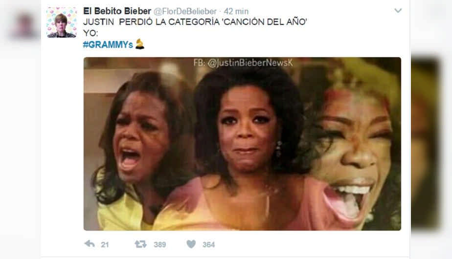 justin bieber meme cancion del año grammy